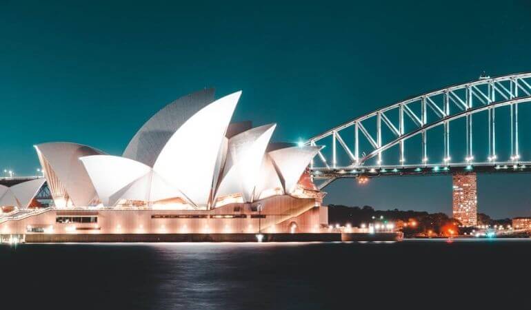 imagem do museu da ópera de Sydney na Austrália